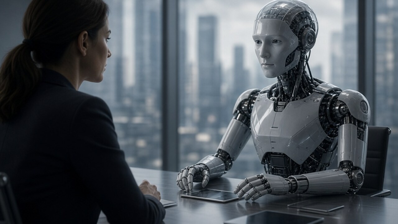 A human and an AI agent reviewing permissions and authority